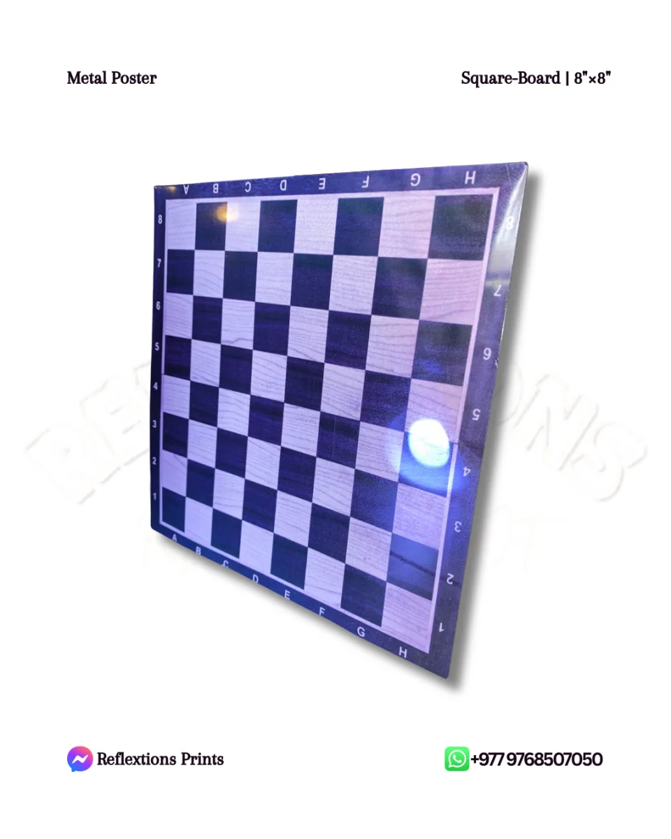 Square Board-8"×8" | Metal Posters | Games