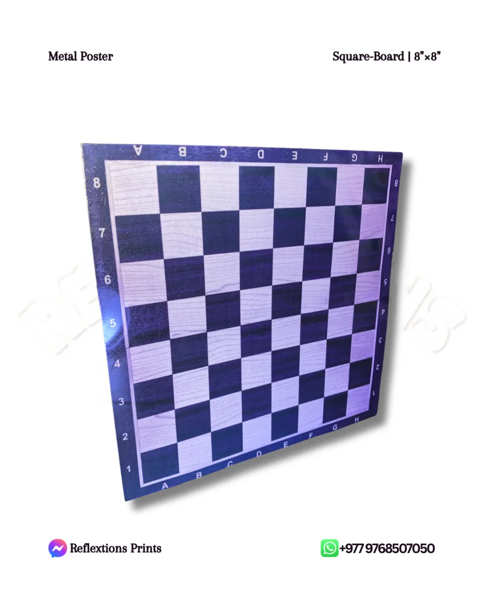 Square Board-8"×8" | Metal Posters | Games