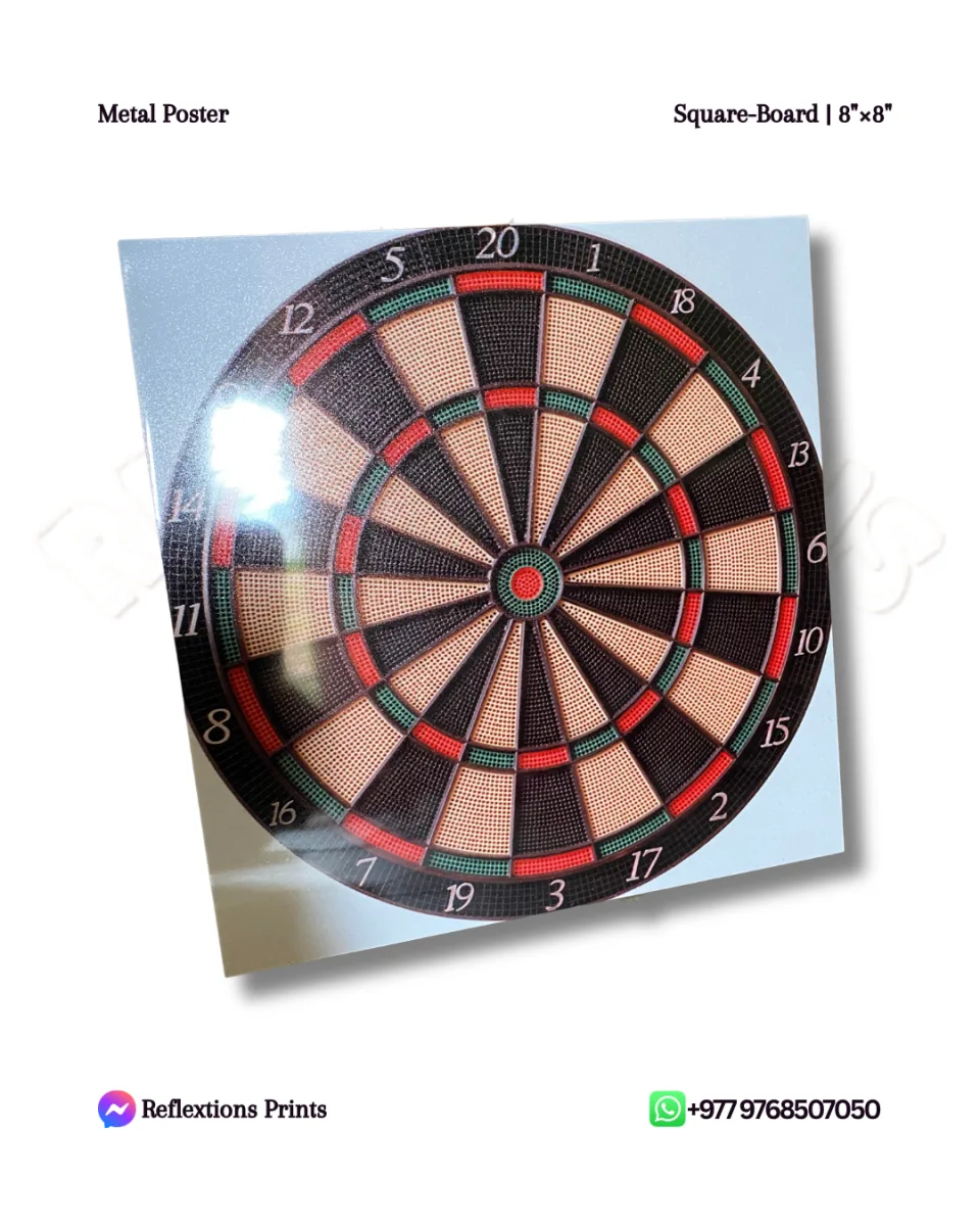 Square Board-8"×8" | Metal Posters| Games