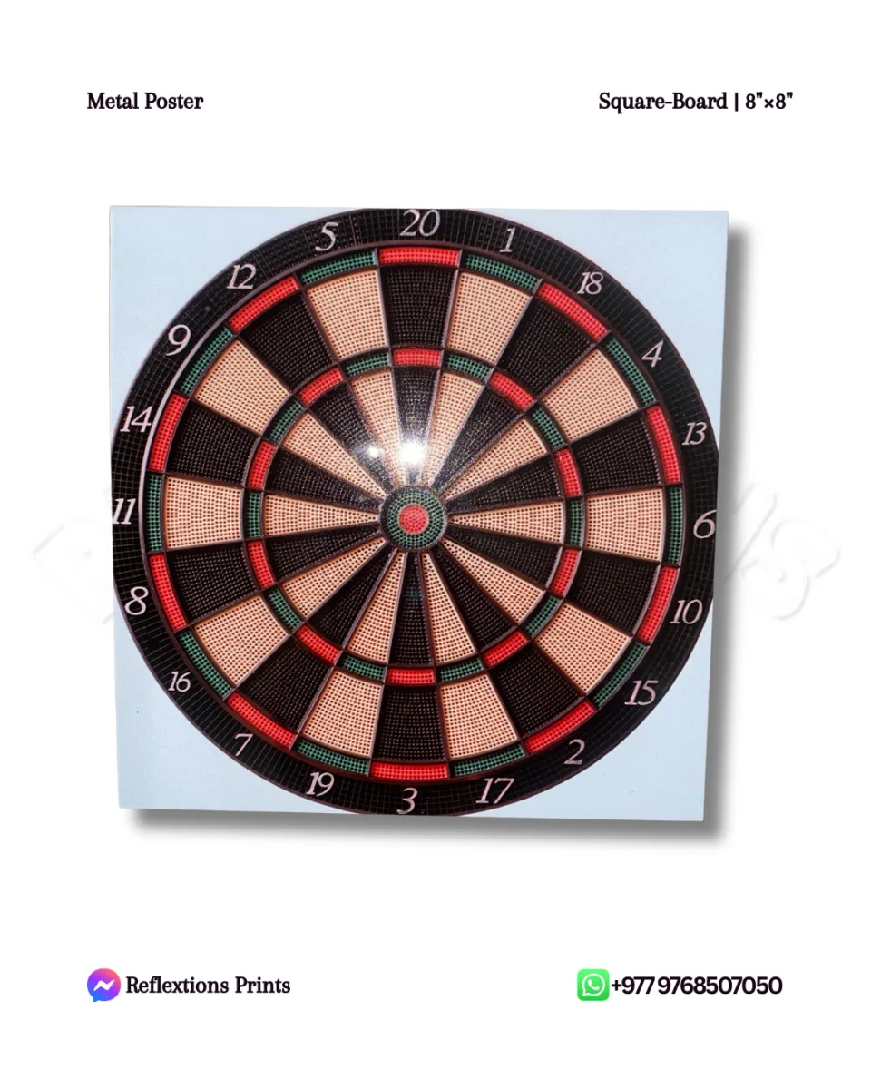 Square Board-8"×8" | Metal Posters| Games