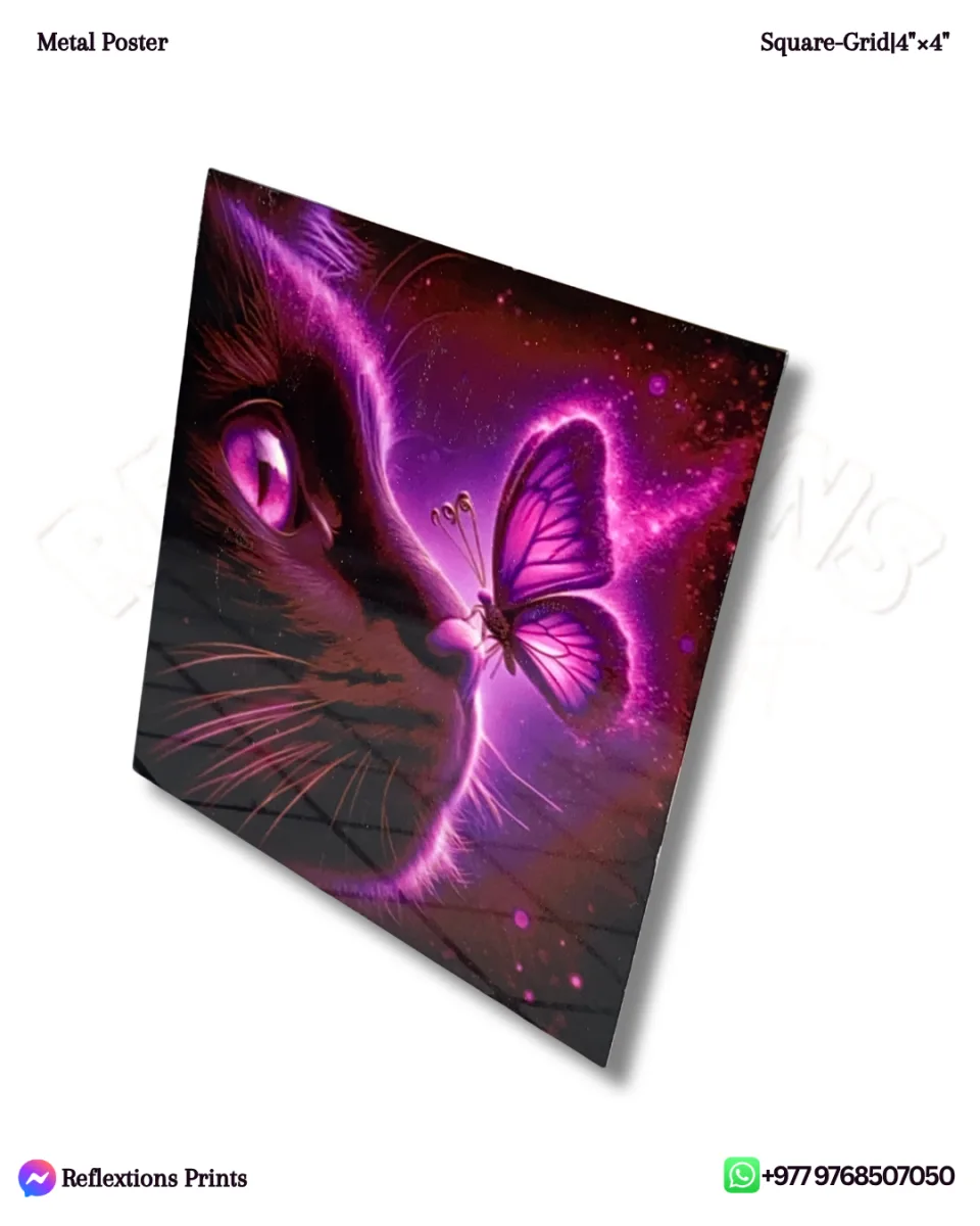 Square Grid-4"×4" | Metal Posters | Creatures