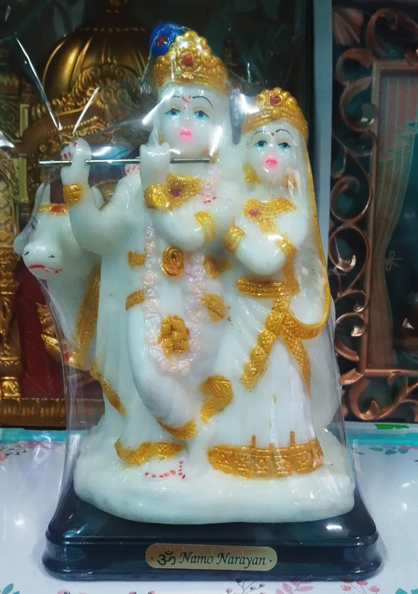 Radha Krishna with Cow Divine Idol
