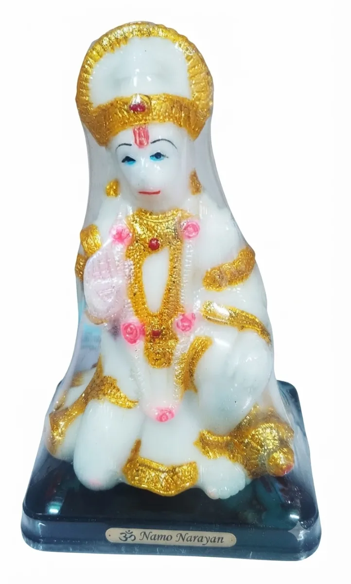 Lord Hanuman Marble-Finish Idol