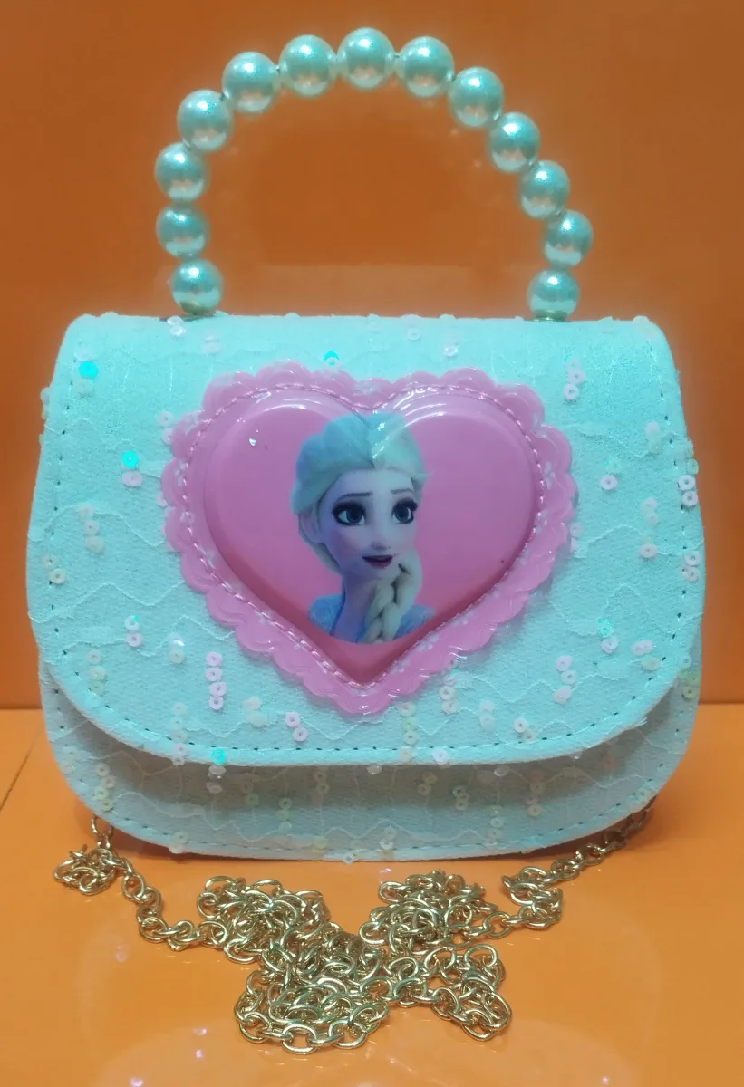 Girls Disney Frozen Elsa Heart-Shaped Design Mini Handbag / Crossbody Bag