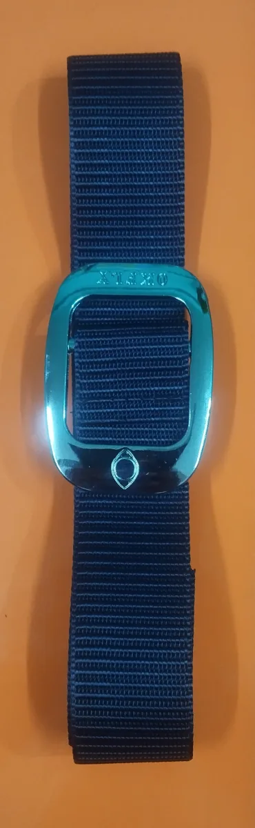 Men's Stylish Black Nylon Webbing Belt with Metallic Buckle