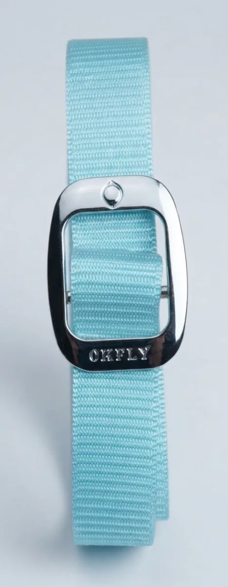 Men's Stylish Black Nylon Webbing Belt with Metallic Buckle