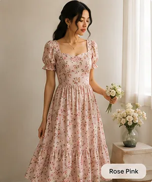 Niva Floral Midi Dress