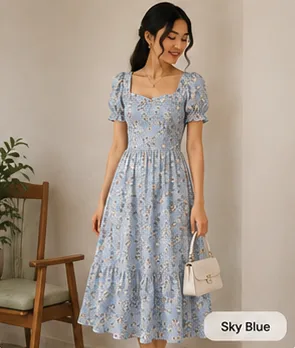 Niva Floral Midi Dress