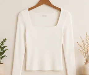 Saanvi Ribbed Knit Top