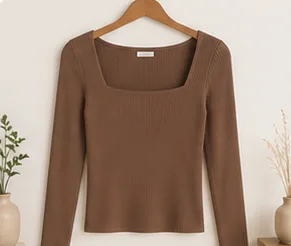 Saanvi Ribbed Knit Top