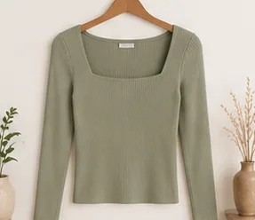 Saanvi Ribbed Knit Top