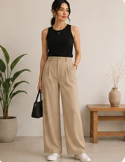 Elina Wide-Leg Trousers