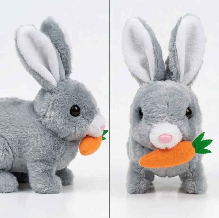 Battery Operated Walking & Sounding Rabbit Toy