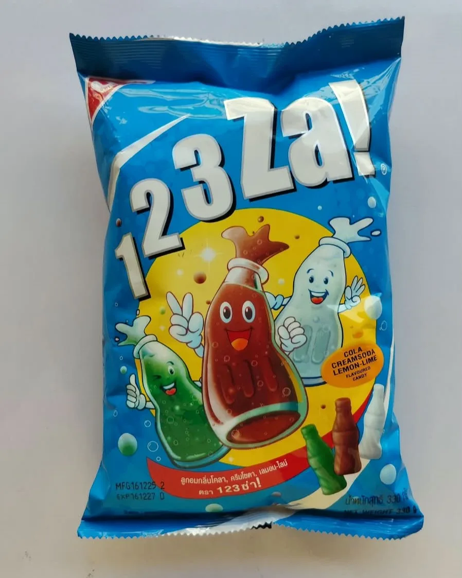 123 Za! Assorted Flavoured Soda Candy (330g) – Fizzy, Fun & Bursting with Flavor