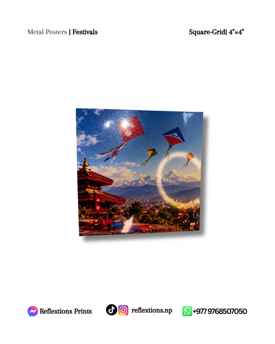 Square Grid-4"×4" | Metal Posters | Festivals