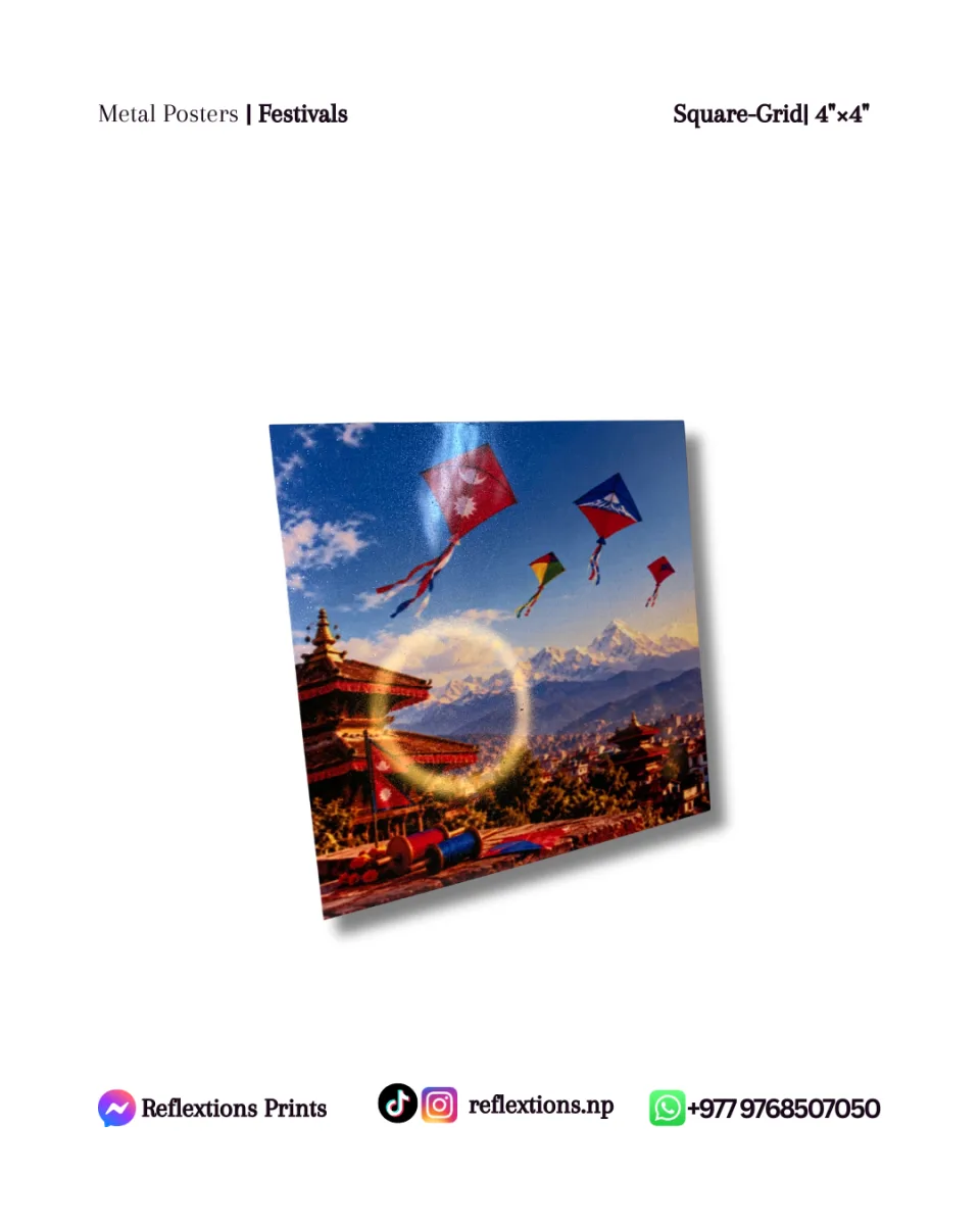 Square Grid-4"×4" | Metal Posters | Festivals